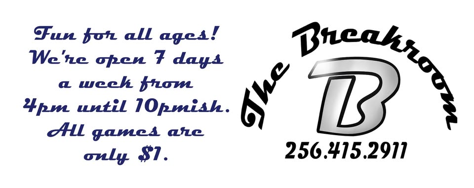 The Breakroom pool hall exterior/interior