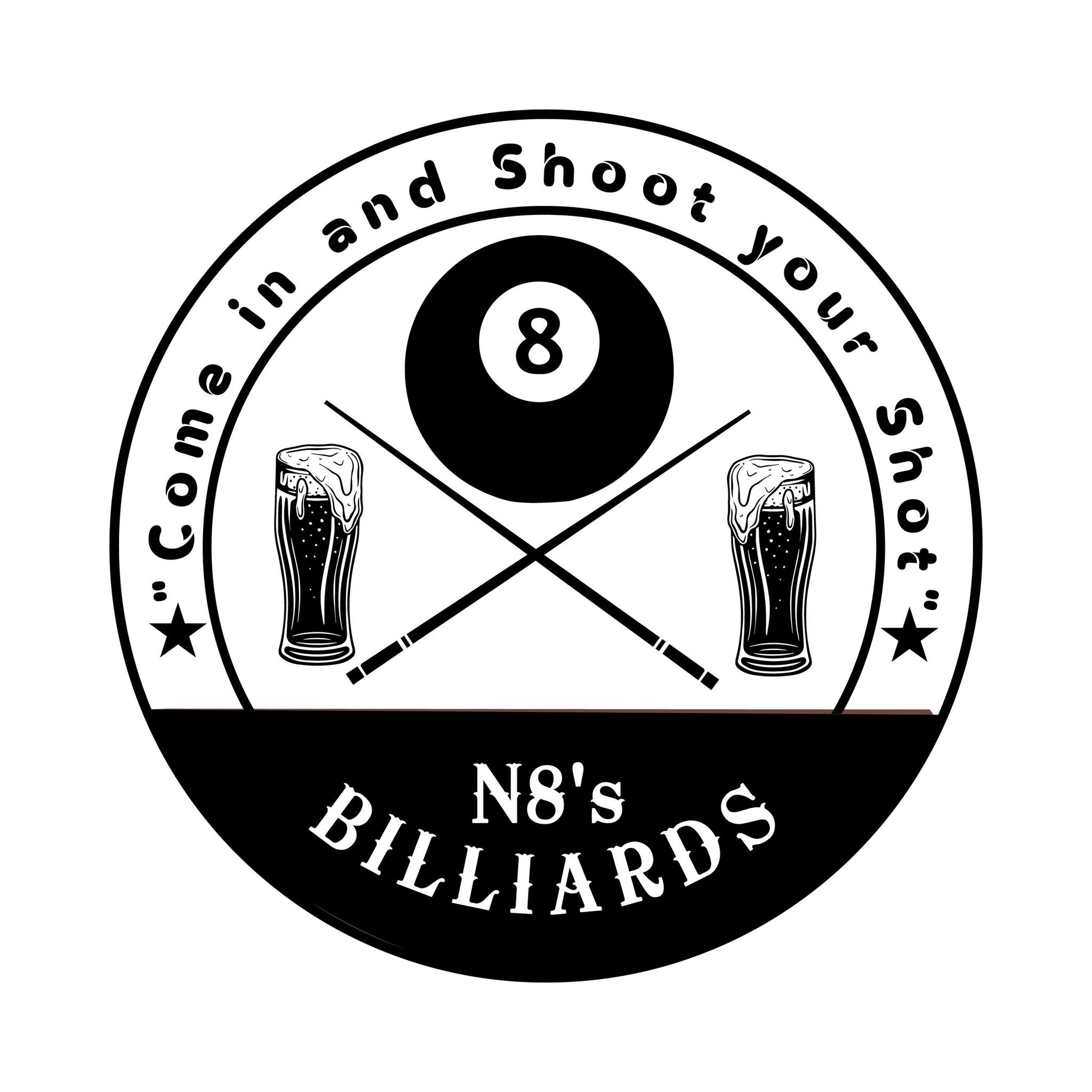 N8's Billiards pool hall exterior/interior