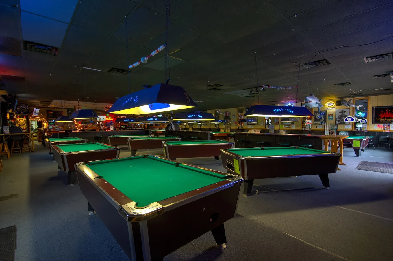 Match UPS pool hall exterior/interior