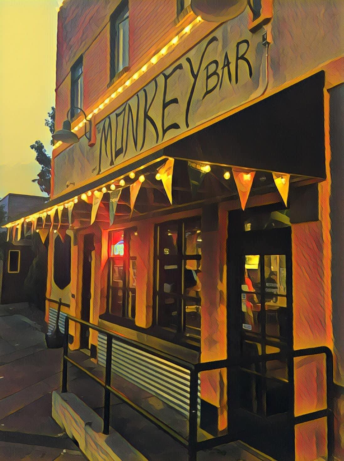 The Monkey Bar pool hall exterior/interior