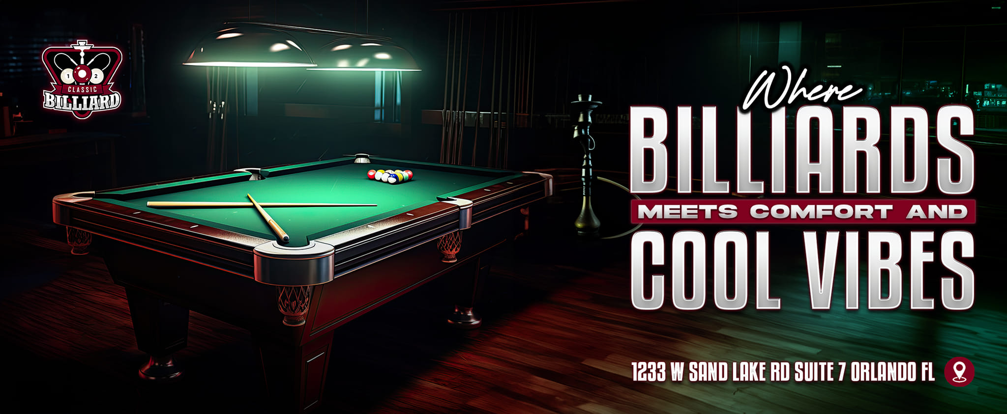 Billiard Lounge Orlando pool hall exterior/interior