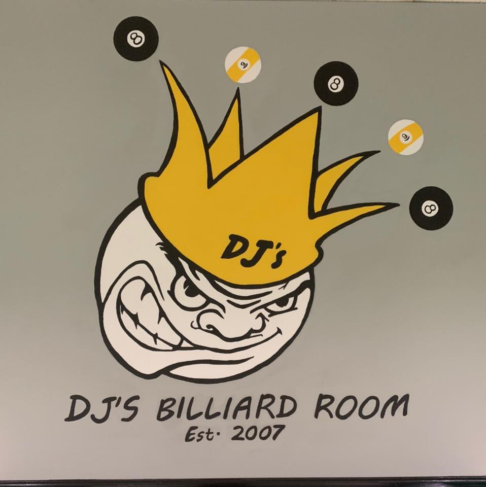 DJ's Billiard Room pool hall exterior/interior