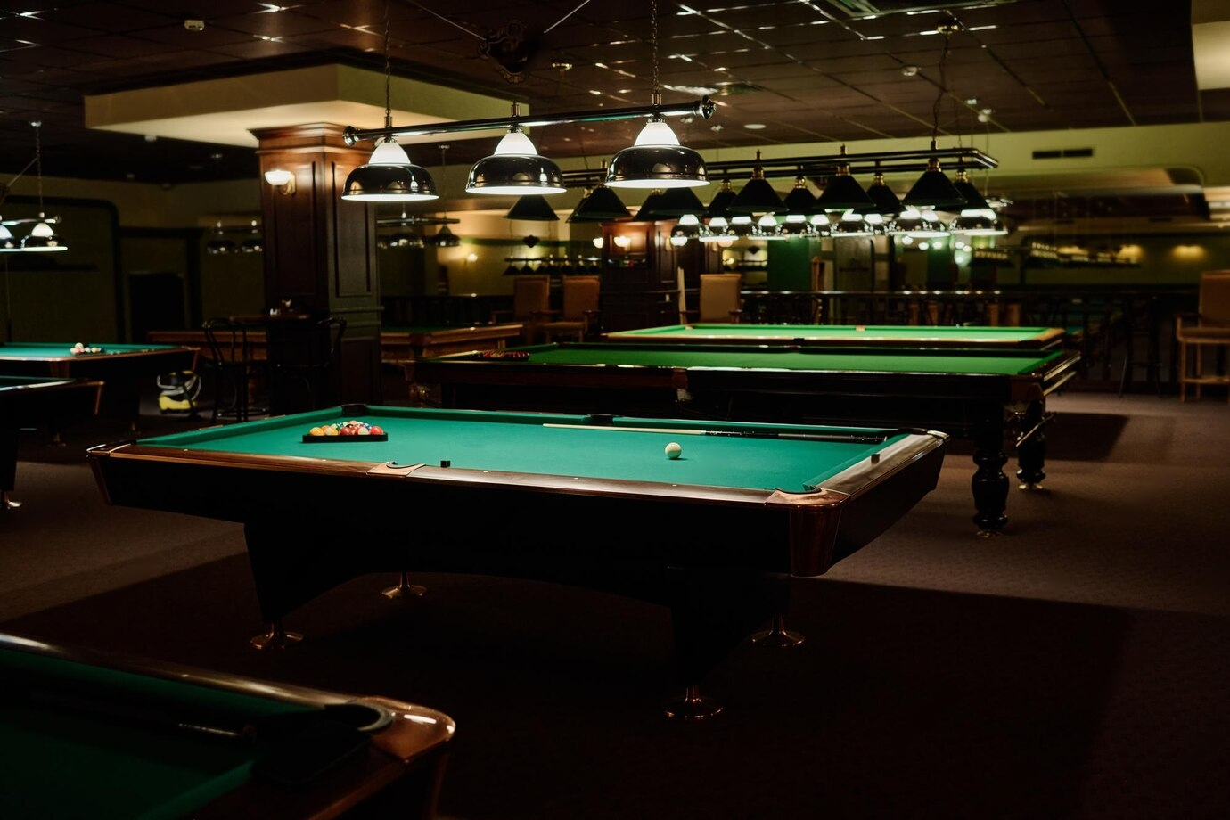 Legends Billiards pool hall exterior/interior