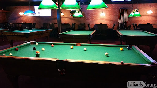 Morgan Falls Billiards pool hall exterior/interior
