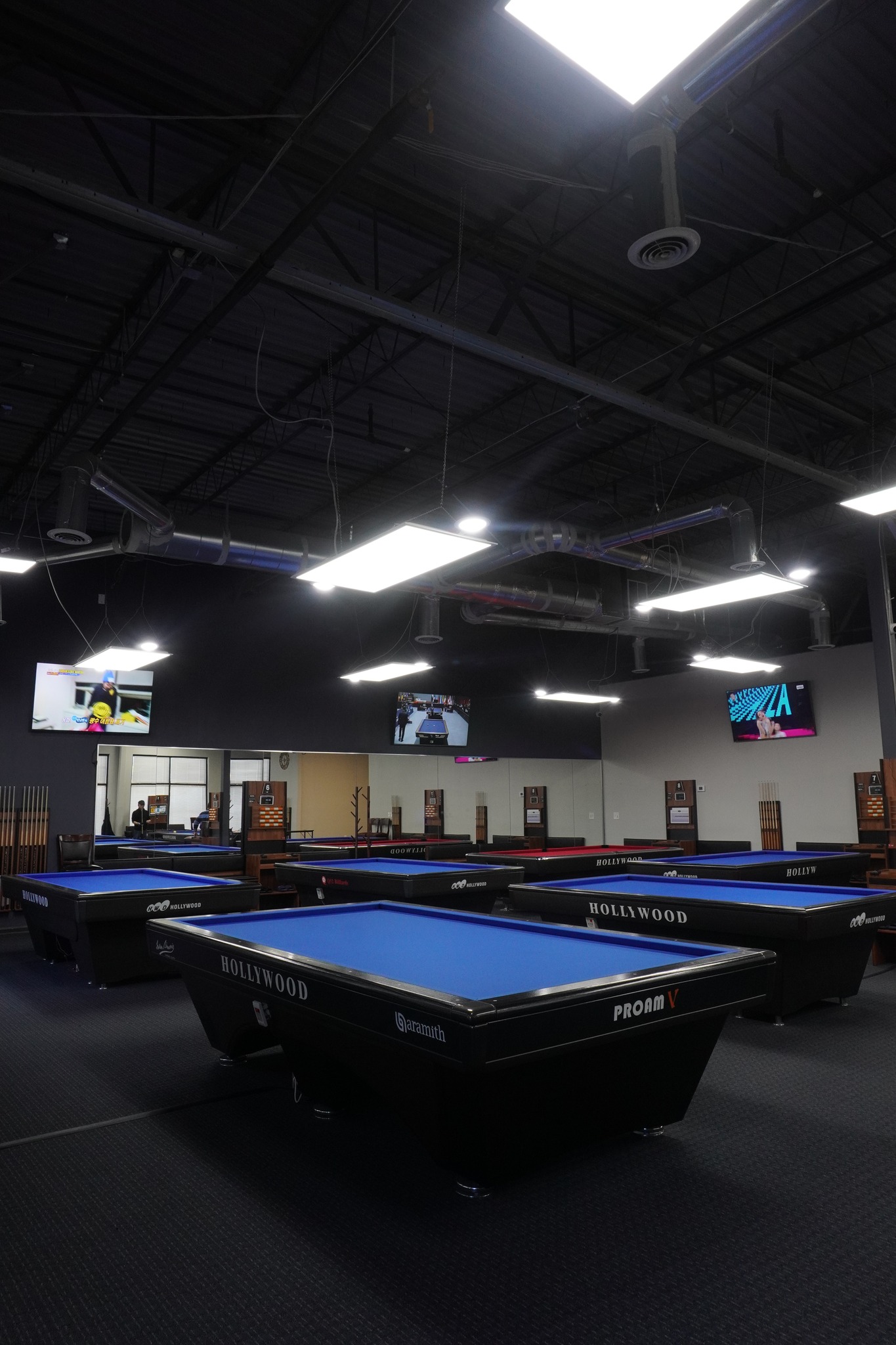 Q Billiards pool hall exterior/interior