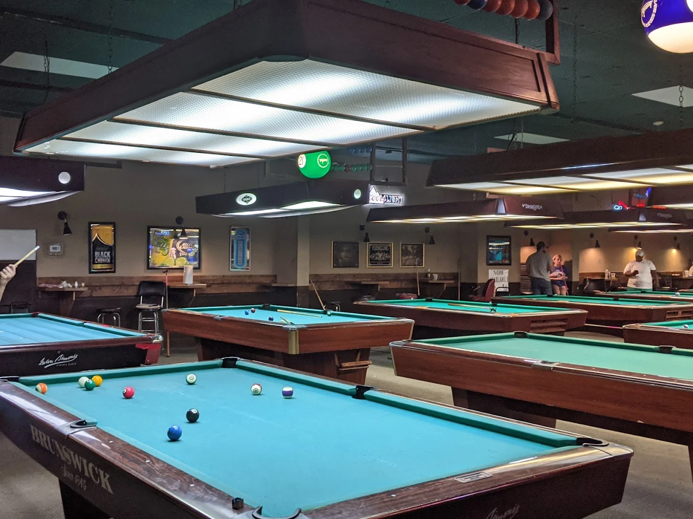 The Rail pool hall exterior/interior
