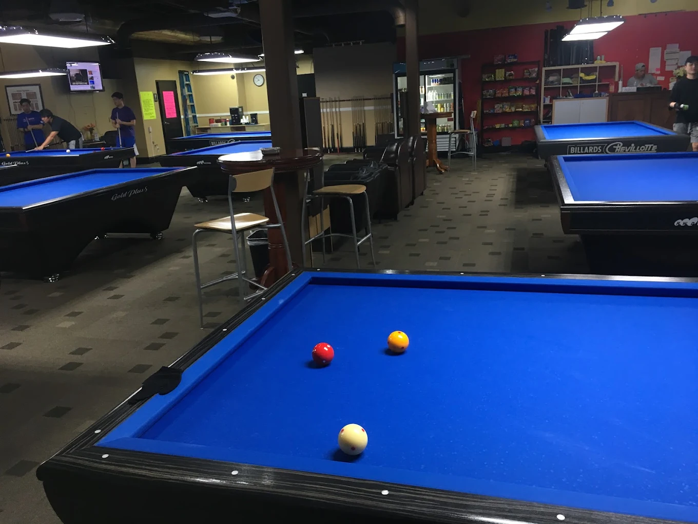 NY Billiards pool hall exterior/interior