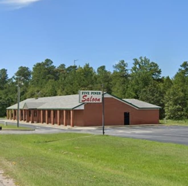 Five Pines Saloon pool hall exterior/interior