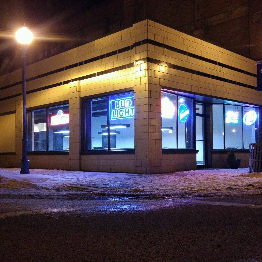 Cue and Brews pool hall exterior/interior