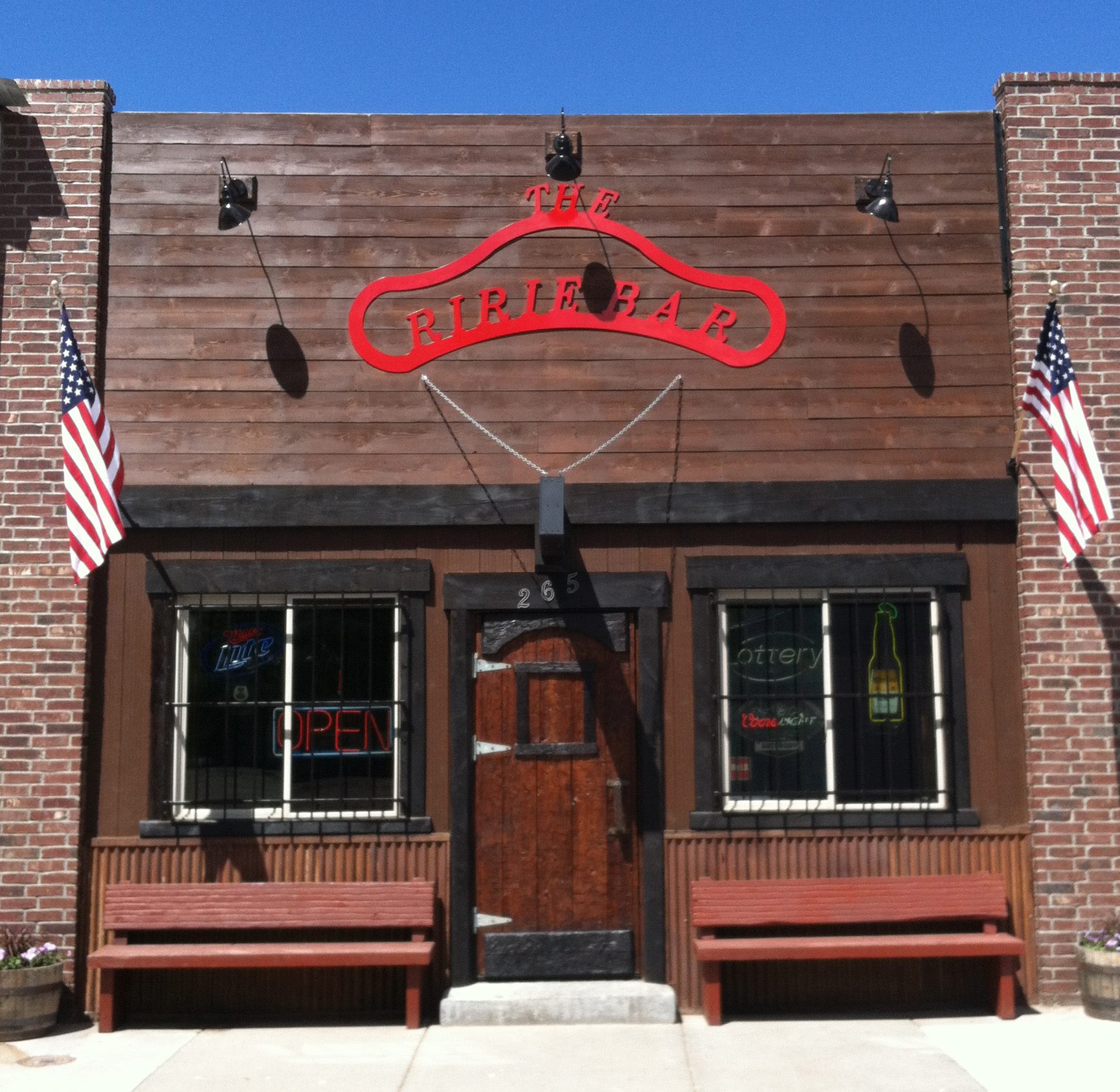 The Ririe Bar pool hall exterior/interior