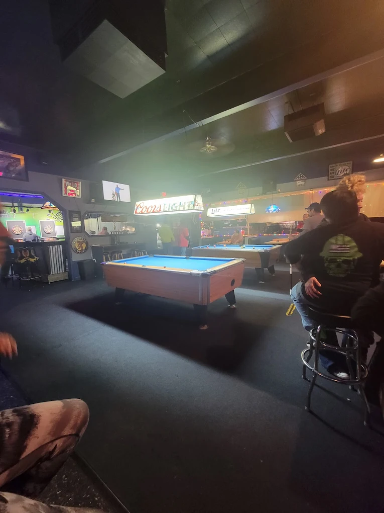 Sunset Bar pool hall exterior/interior