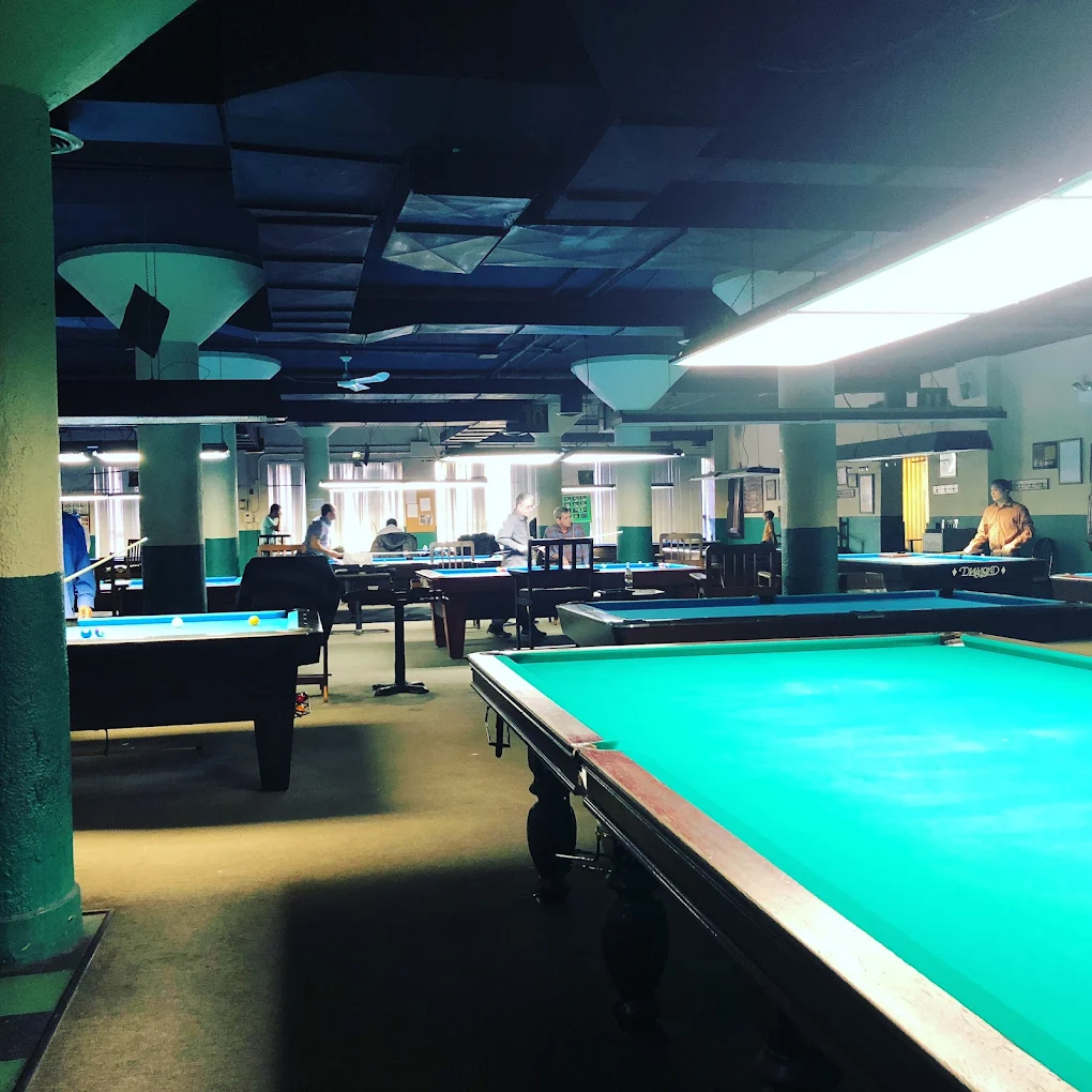 Chris's Billiards pool hall exterior/interior