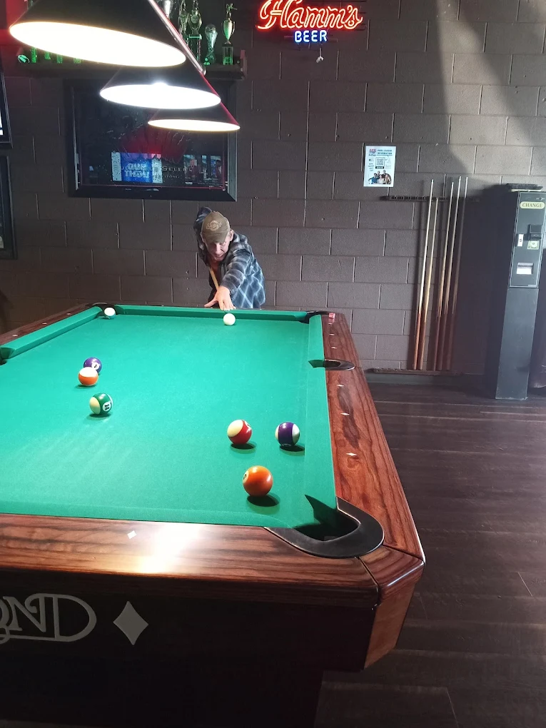 White Tavern pool hall exterior/interior
