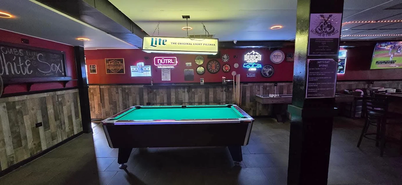 Jack's Place pool hall exterior/interior