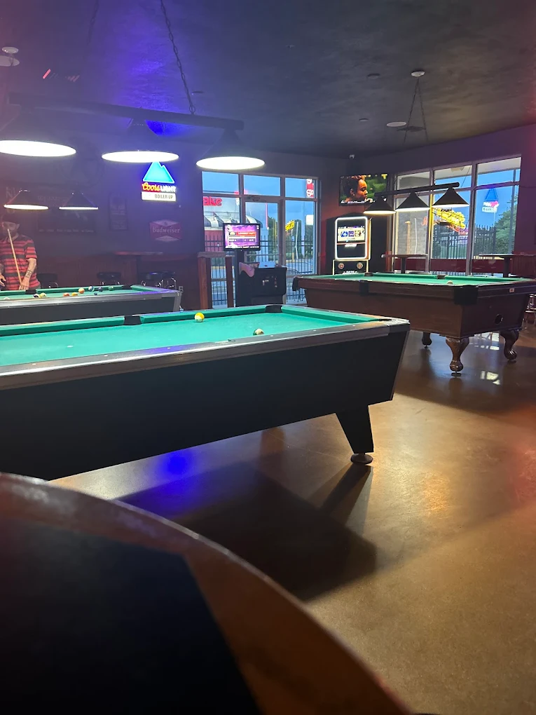 Whiskey Bob's Saloon pool hall exterior/interior