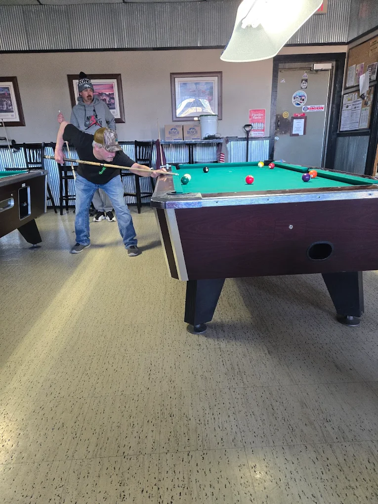 The Outpost Bar & Grill pool hall exterior/interior
