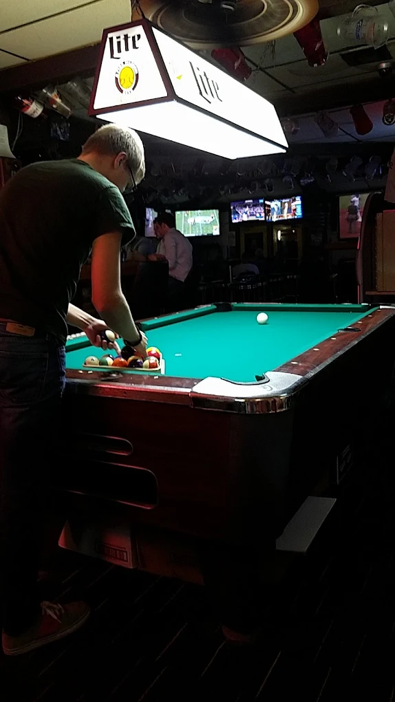 The Fieldhouse pool hall exterior/interior