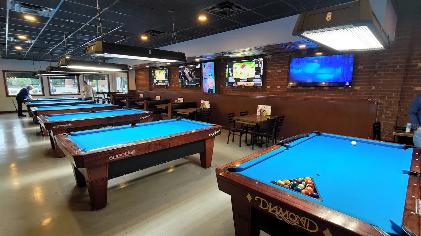 The Fox Den Billiards Bites & Brews pool hall exterior/interior