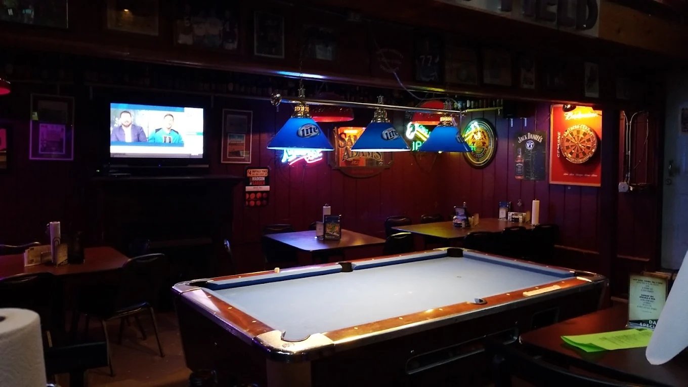 Madison Garden Bar and Grill pool hall exterior/interior