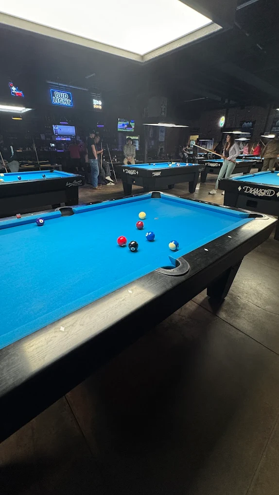 Downtown Billiards pool hall exterior/interior