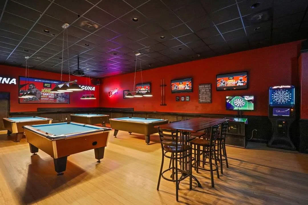 Good Times Billiards pool hall exterior/interior