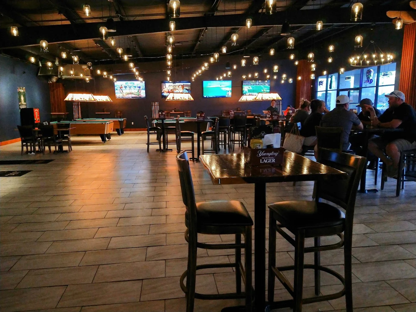 Black Bull pool hall exterior/interior