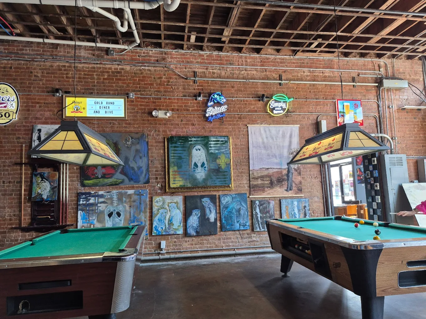 Panorama Music House pool hall exterior/interior