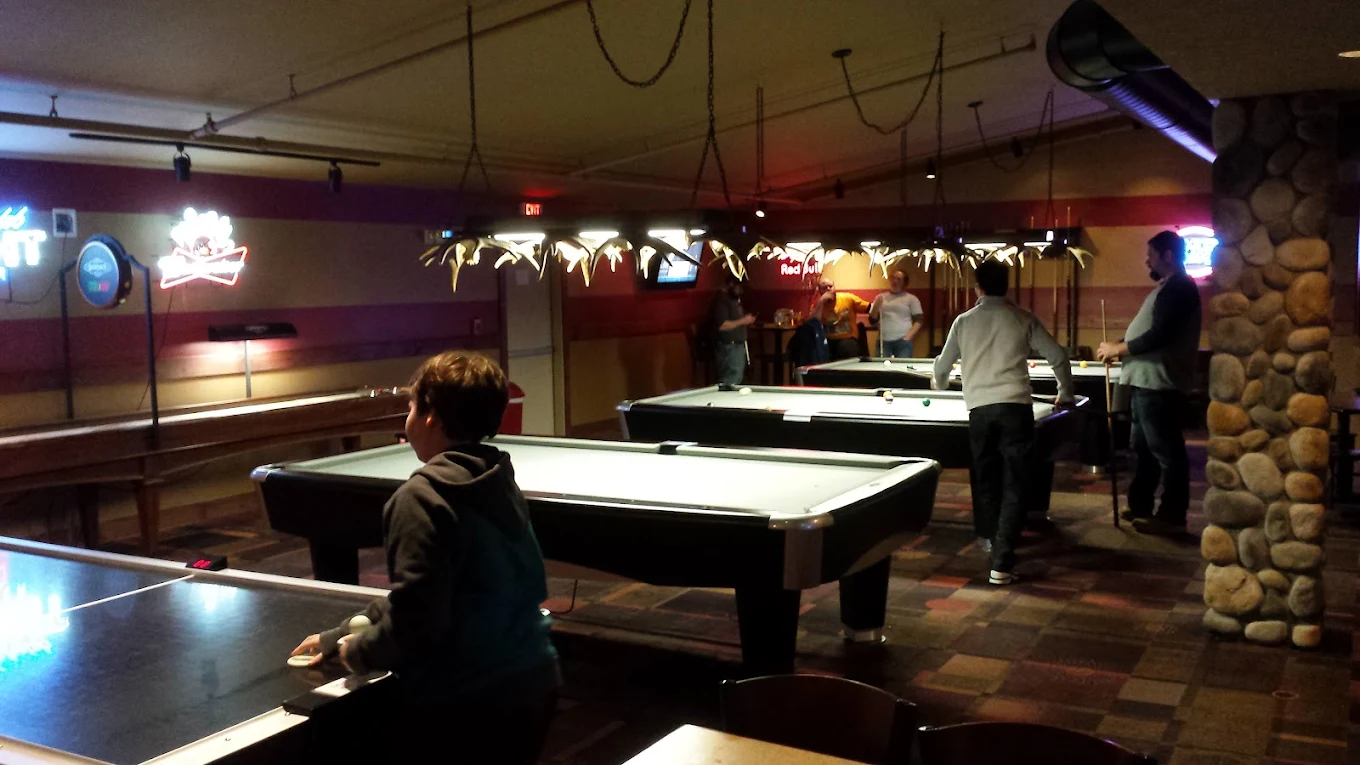 Moose Alley pool hall exterior/interior