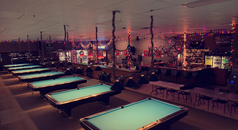 The Break Room pool hall exterior/interior