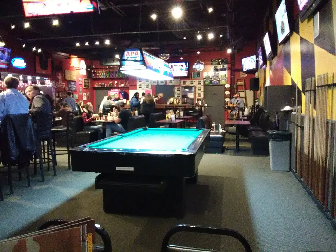 Route 24 Ale House pool hall exterior/interior