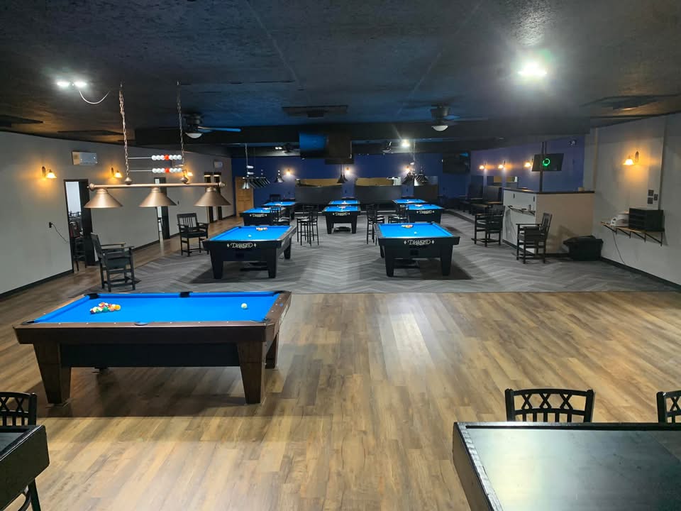 Sin City Billiards Club pool hall exterior/interior