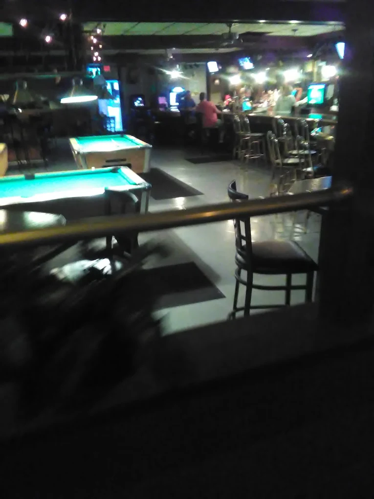 Hot Shots pool hall exterior/interior