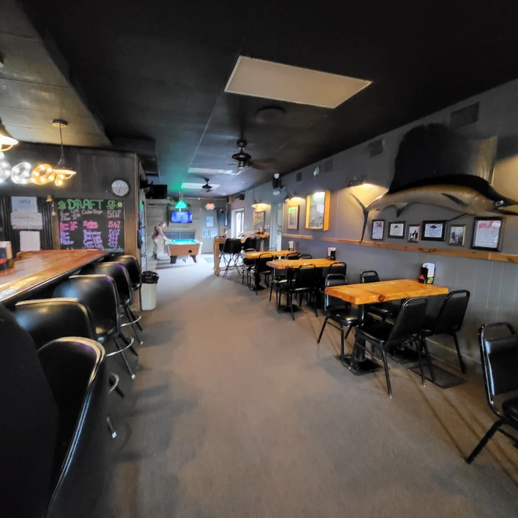 Gaines Bar pool hall exterior/interior