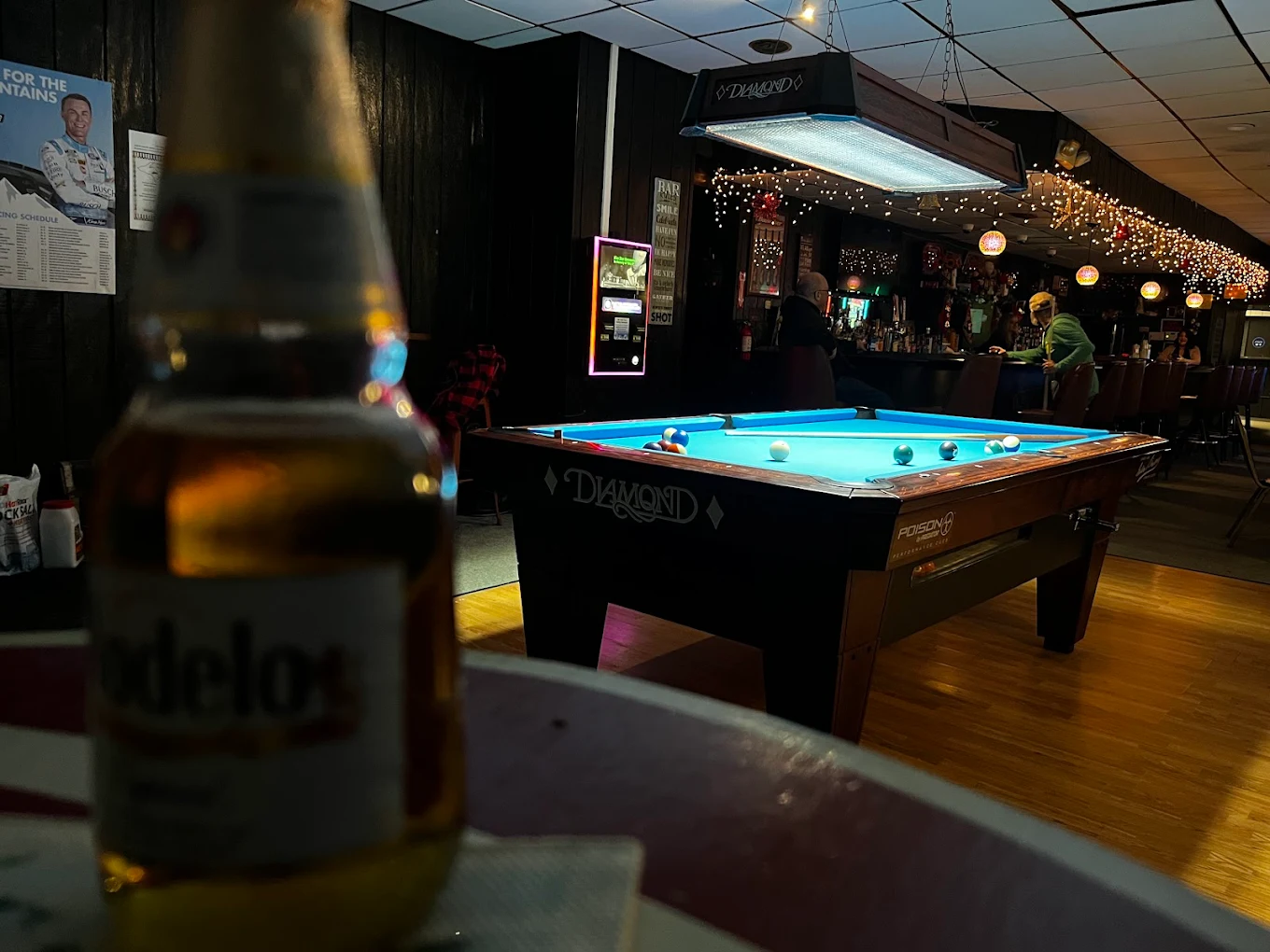 Sports Page pool hall exterior/interior