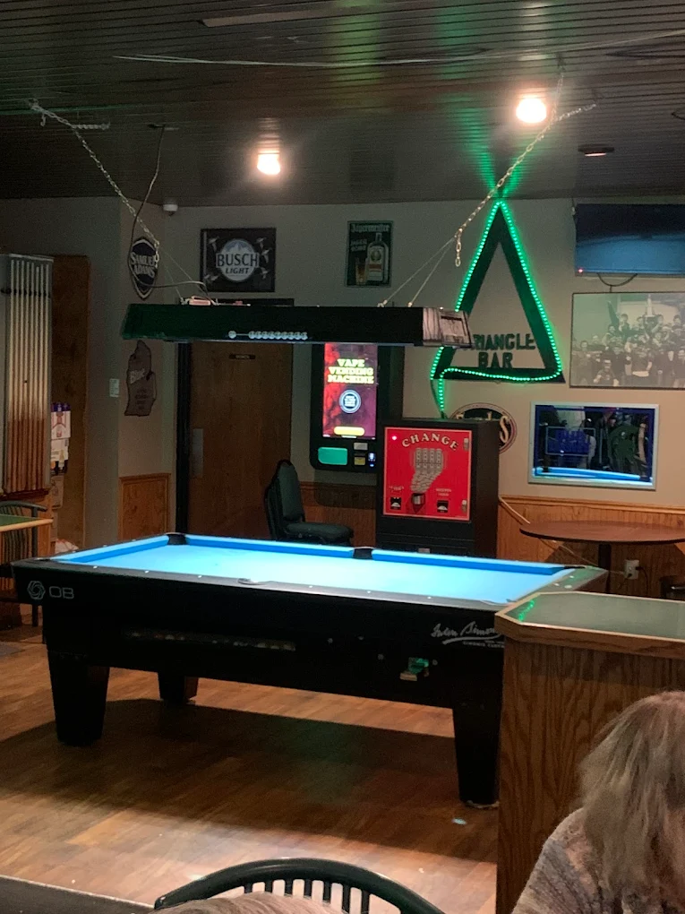 Triangle Tavern pool hall exterior/interior