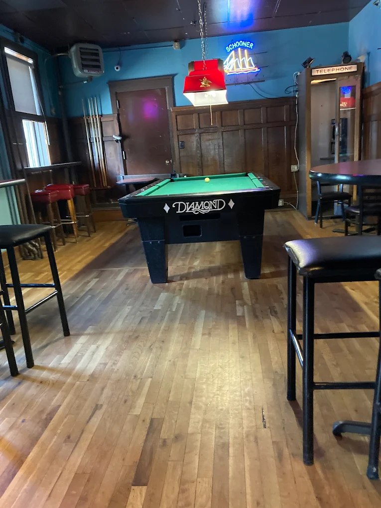 Schooner Tavern pool hall exterior/interior