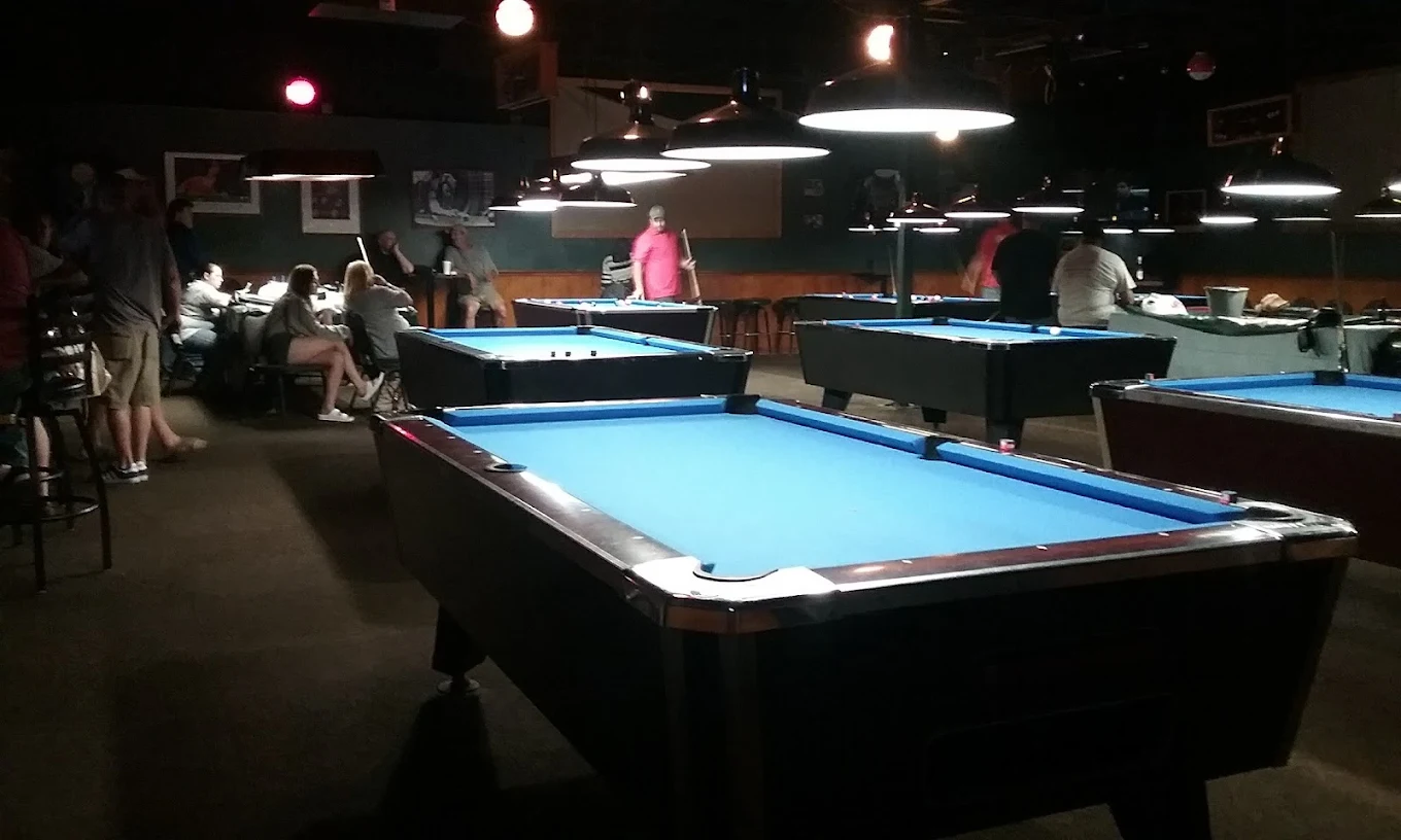 Green Room pool hall exterior/interior