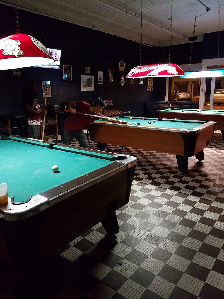 The New Princess Theater pool hall exterior/interior