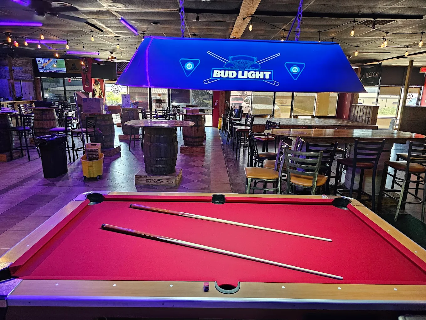 Black Axes Grill & Bar pool hall exterior/interior
