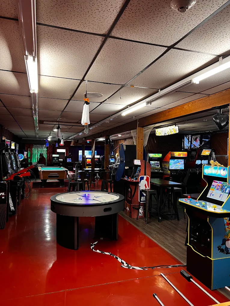 The Office pool hall exterior/interior