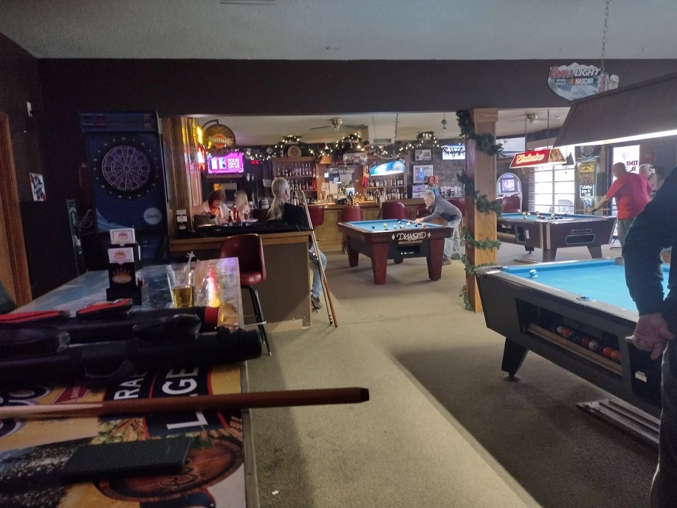 Time Out Lounge pool hall exterior/interior