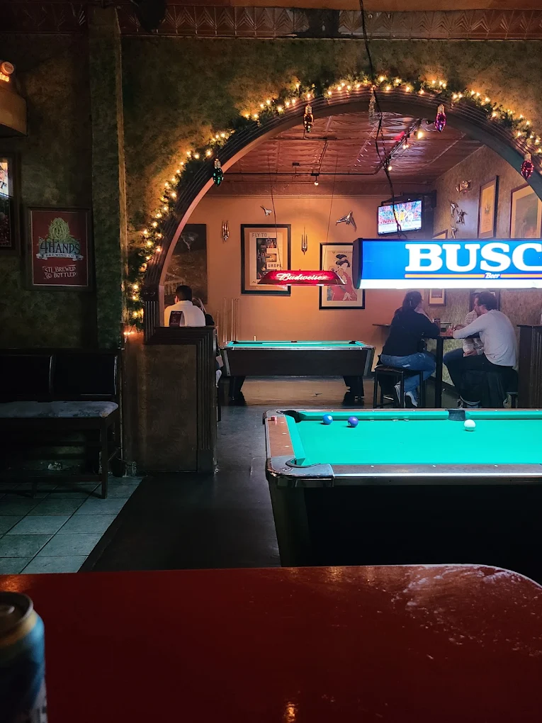 The Famous Bar pool hall exterior/interior