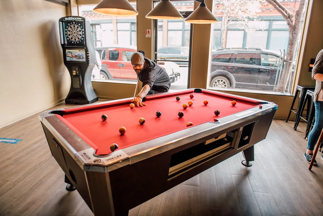 The Gold Bar & Western Bar pool hall exterior/interior