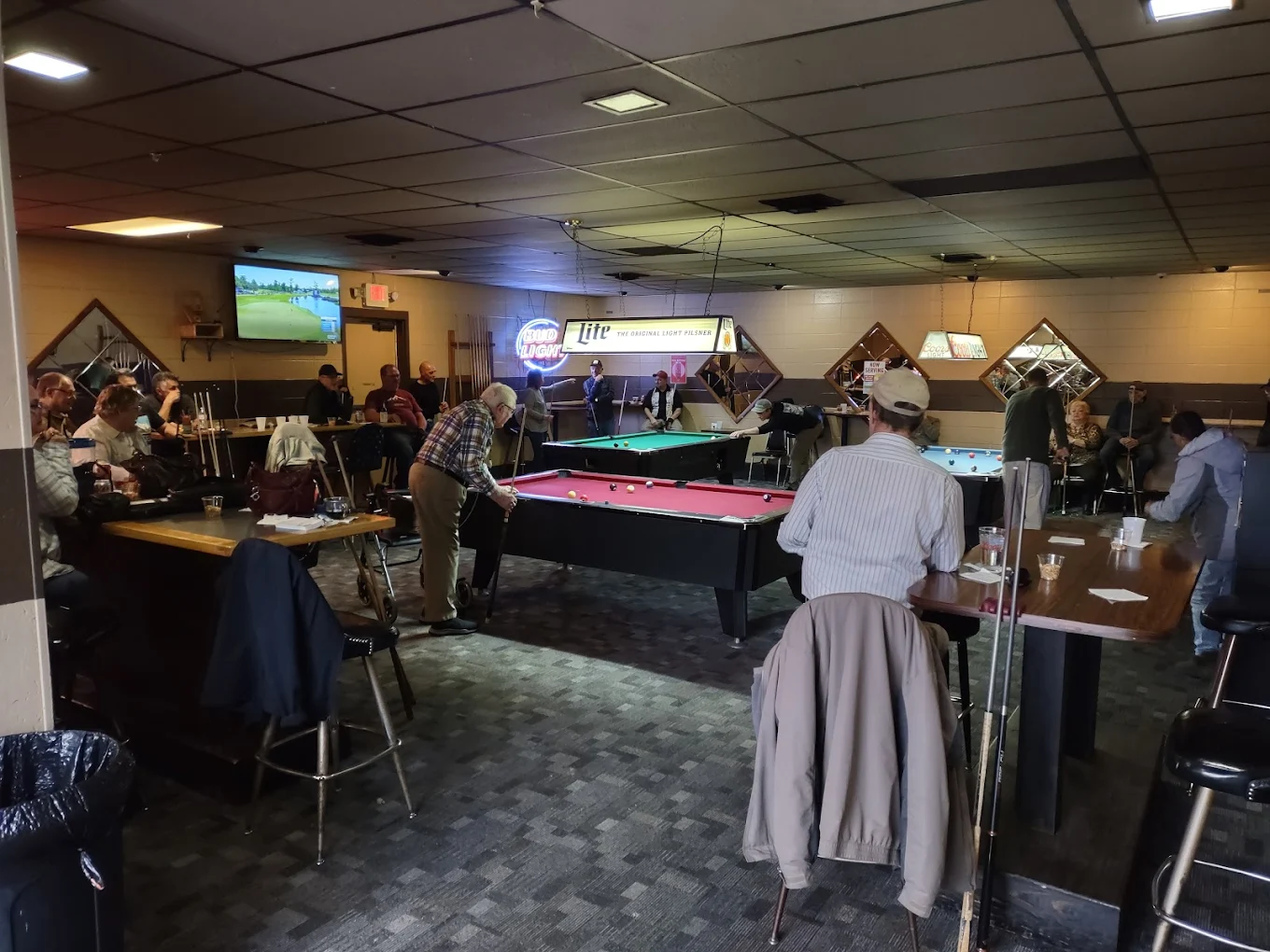 1145 Club pool hall exterior/interior