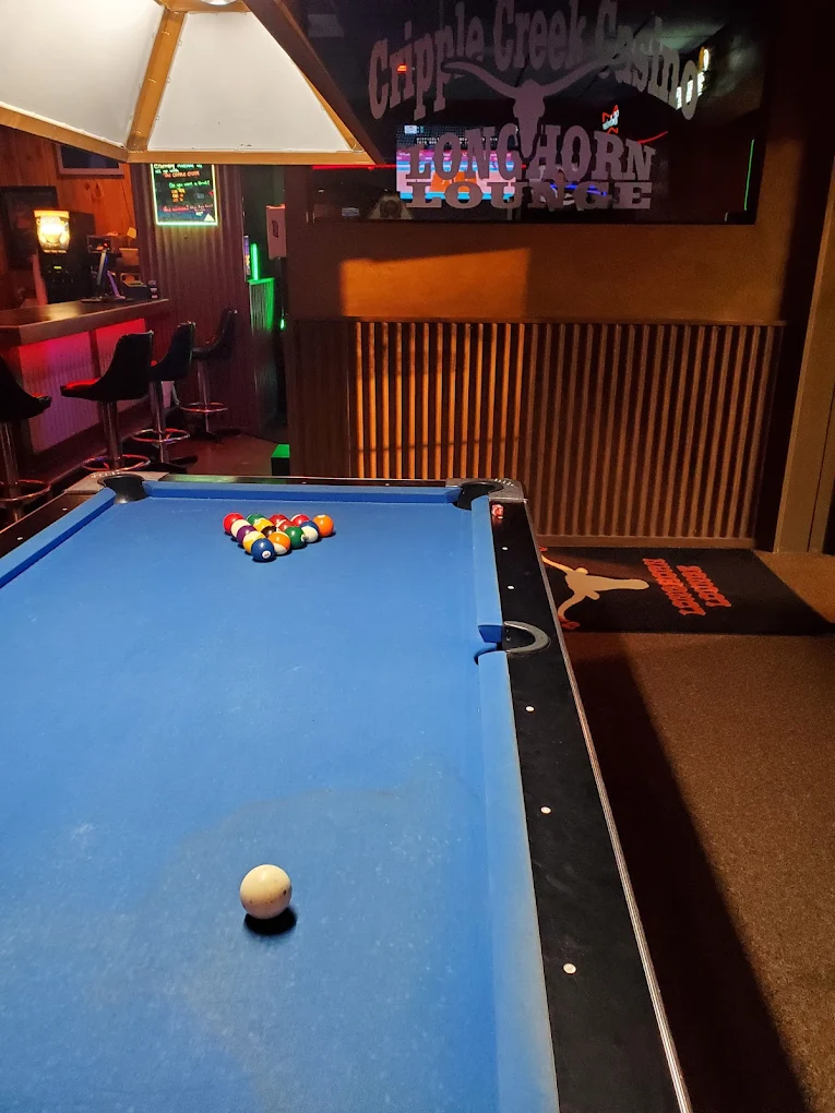 Cripple Creek Casino pool hall exterior/interior