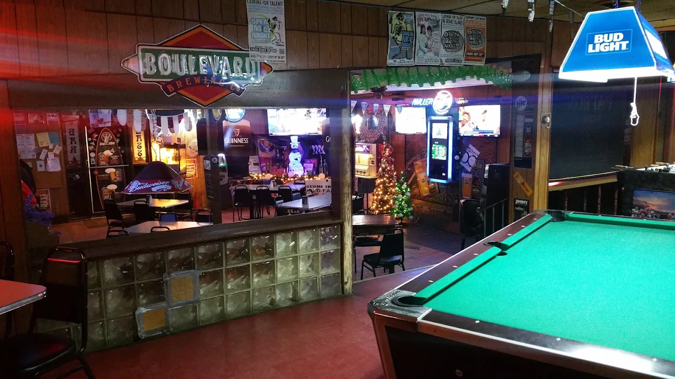 Glass Bar pool hall exterior/interior