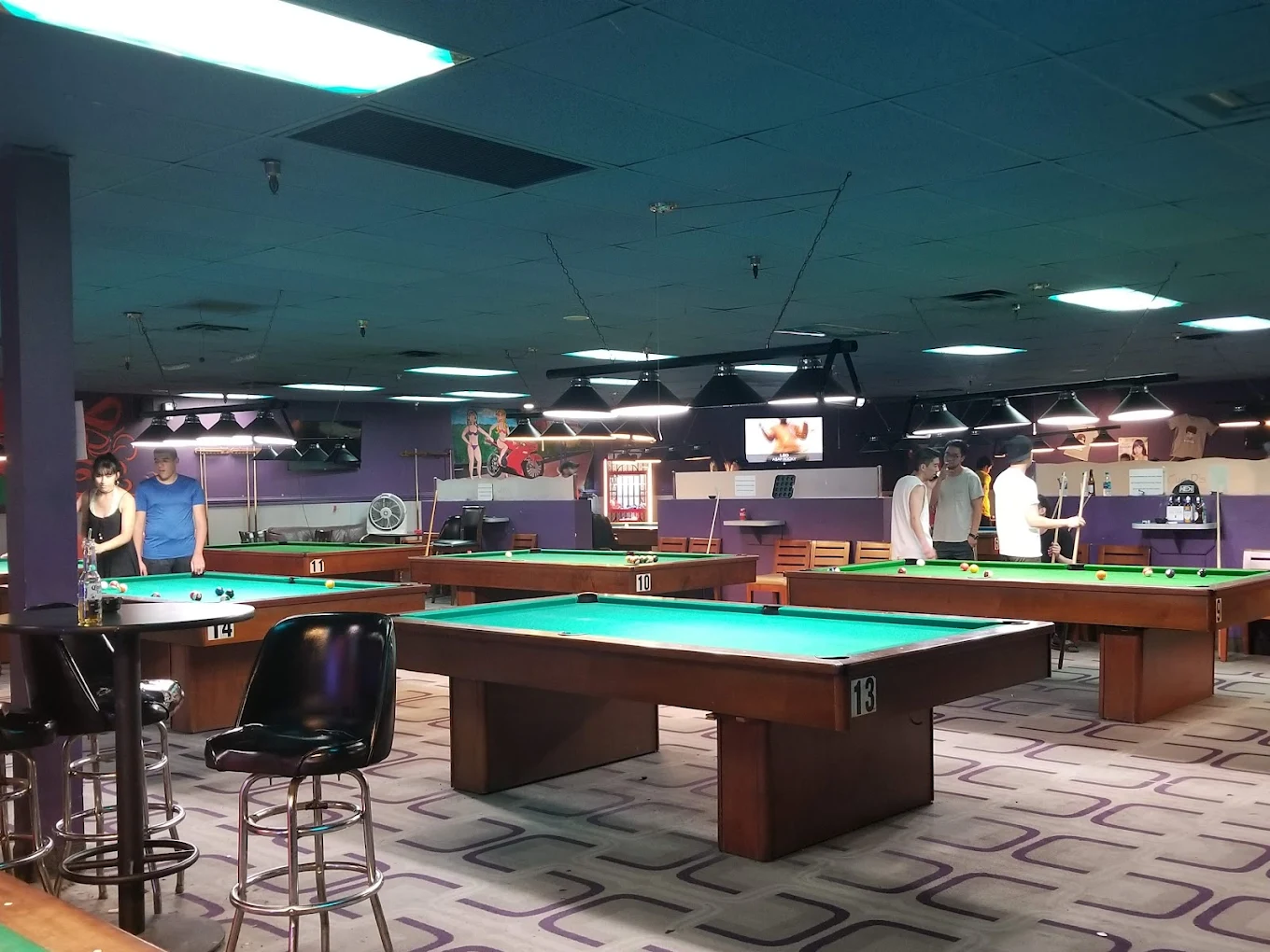 Cue D's Pool Hall pool hall exterior/interior