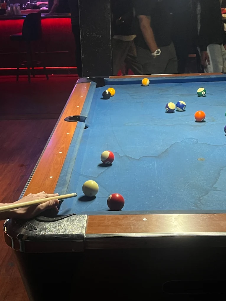 The Library Tap House pool hall exterior/interior