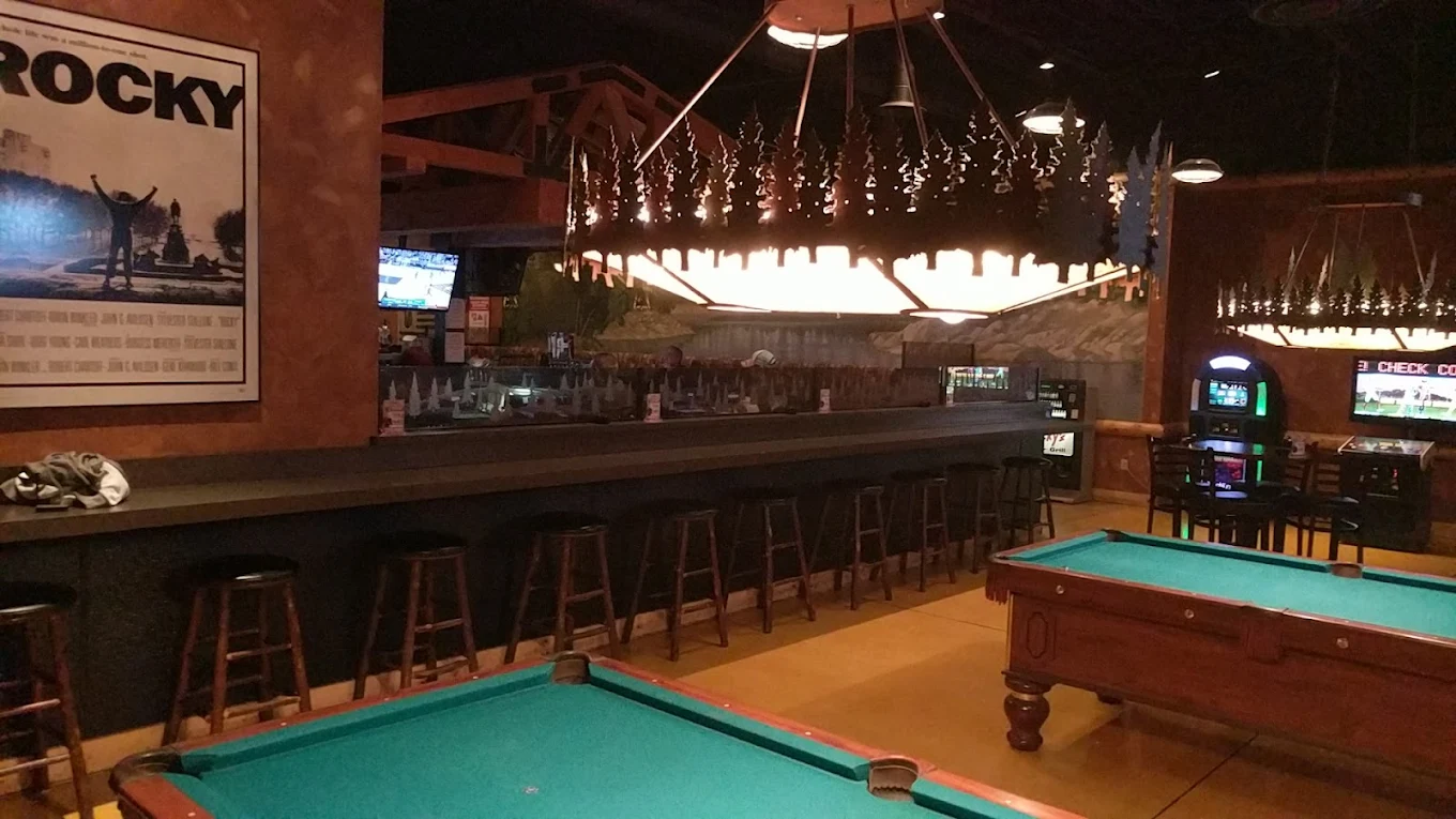 Rockys Bar and Grill pool hall exterior/interior