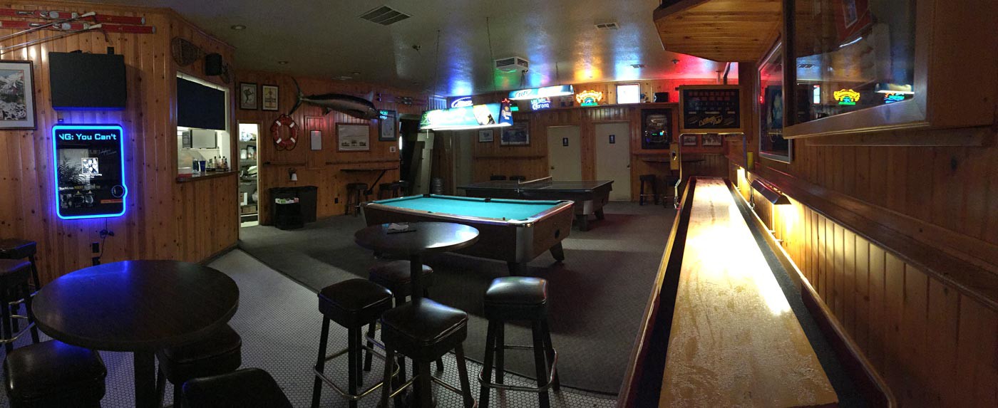 Village Pub pool hall exterior/interior